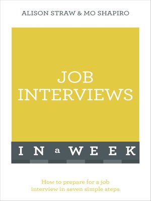 cover image of Job Interviews In A Week